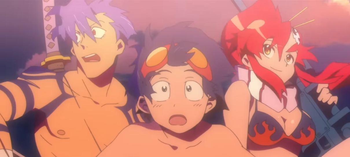 Filmes de Gurren Lagann voltarão aos cinemas em 2023; veja pôster