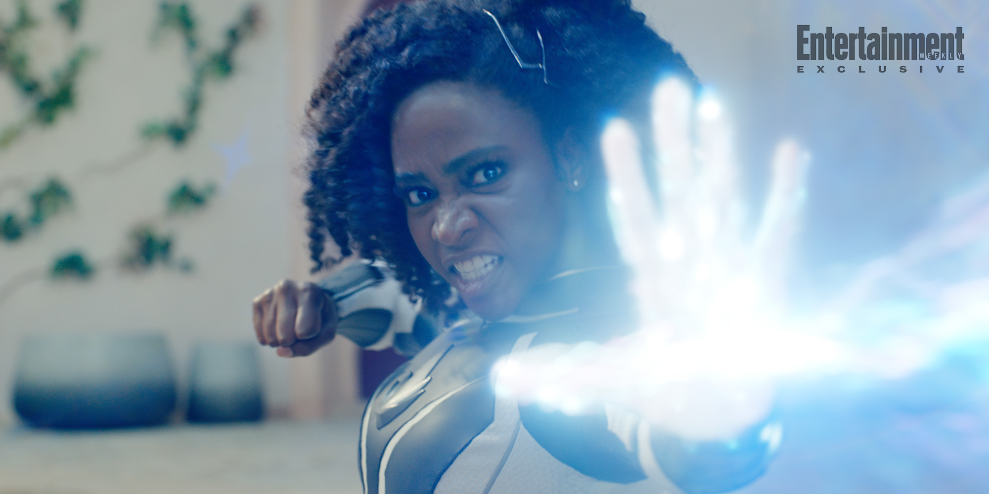 Teyonah Parris as Captain Monica Rambeau in Marvel Studios' THE MARVELS. Photo courtesy of Marvel Studios. © 2023 MARVEL.