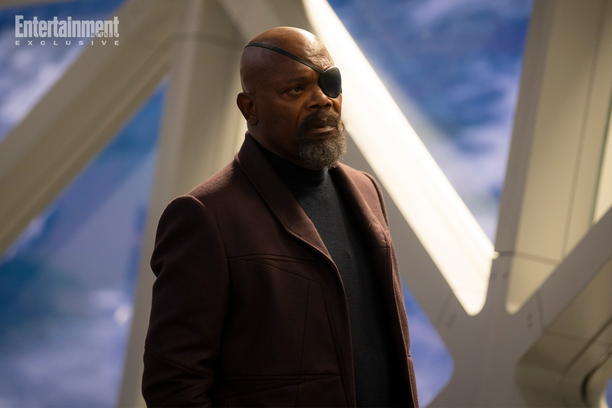 Samuel L. Jackson as Nick Fury in Marvel Studios' THE MARVELS. Photo by Laura Radford. © 2023 MARVEL.