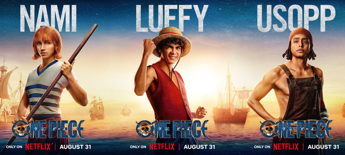One Piece da Netflix ganha cartazes individuais conectados