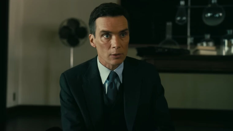 Cillian Murphy como Oppenheimer (Universal/Reprodução)