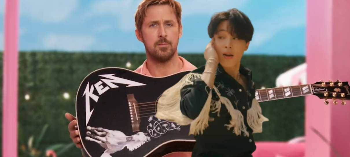 Jimin, do BTS, recebe violão usado em Barbie e agradece Ryan Gosling