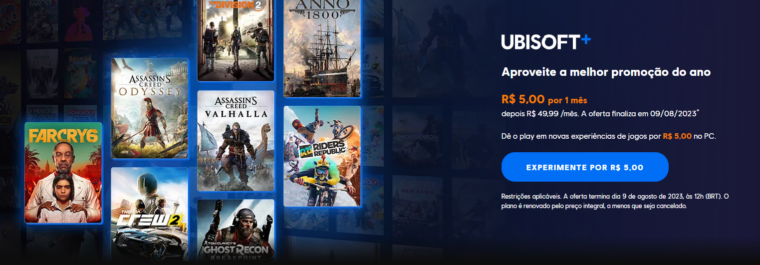 Serviço de Assinatura de Jogos Ubisoft+