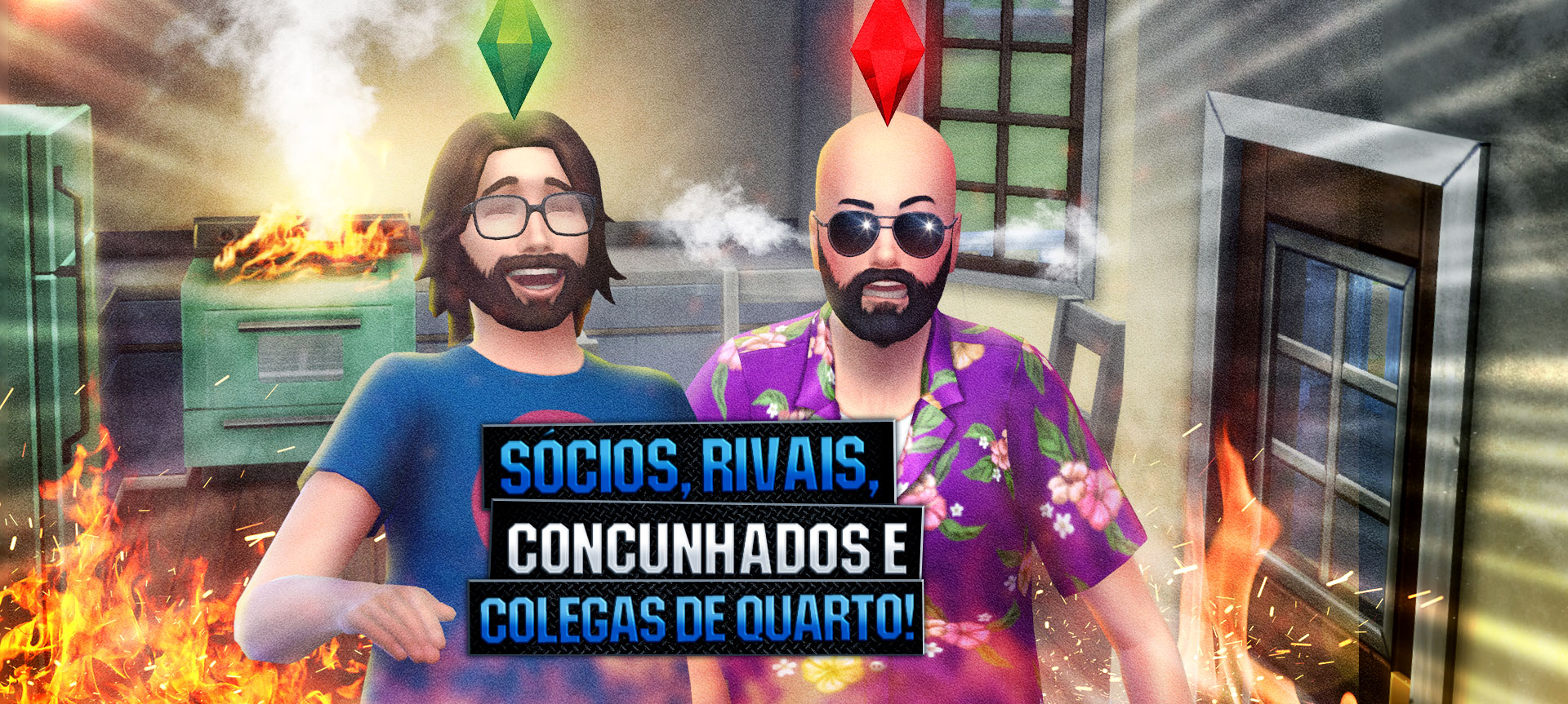 The Sims 4 Gameplay - Fofocas do Jovem Nerd e do Azaghal