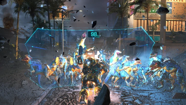 Exoprimal é novo game de robôs e dinossauros da Capcom para PlayStation
