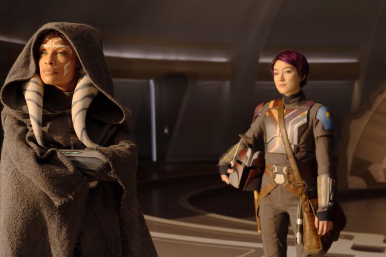 Ahsoka Tano e Sabine Wren em Ahsoka (LucasFilm/Reprodução)