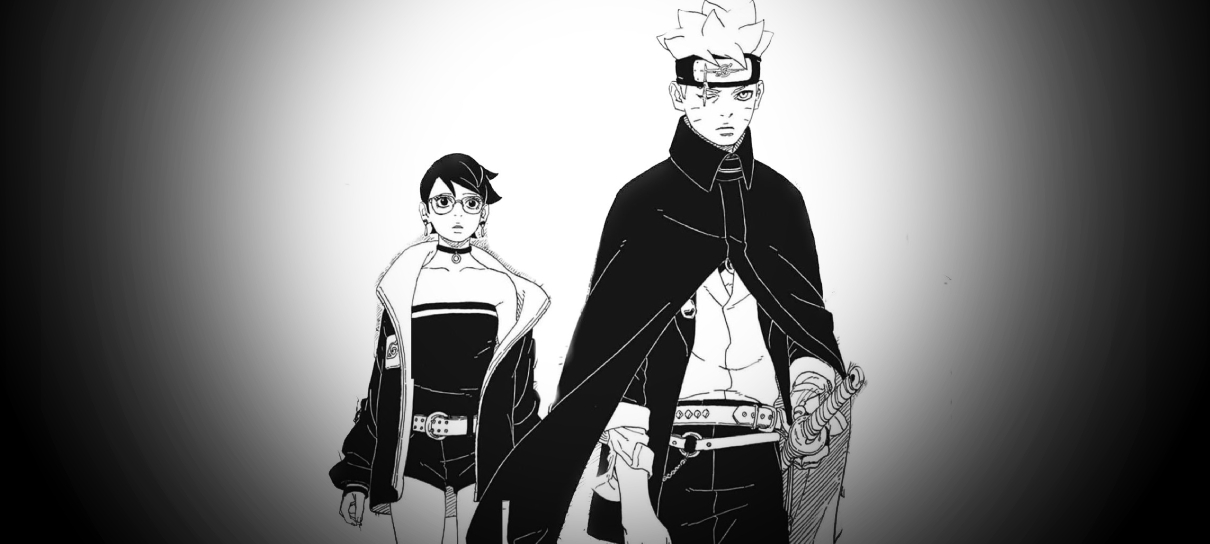 Revelados os novos visuais de Boruto e Sarada no mangá