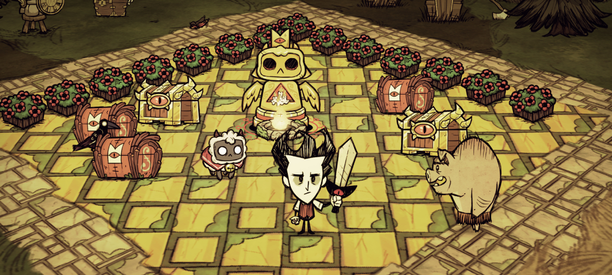 Cult of the Lamb e Don't Starve Together se unem em crossover profano