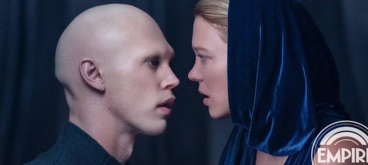 Austin Butler calvo e Léa Seydoux se encaram em nova foto de Duna 2