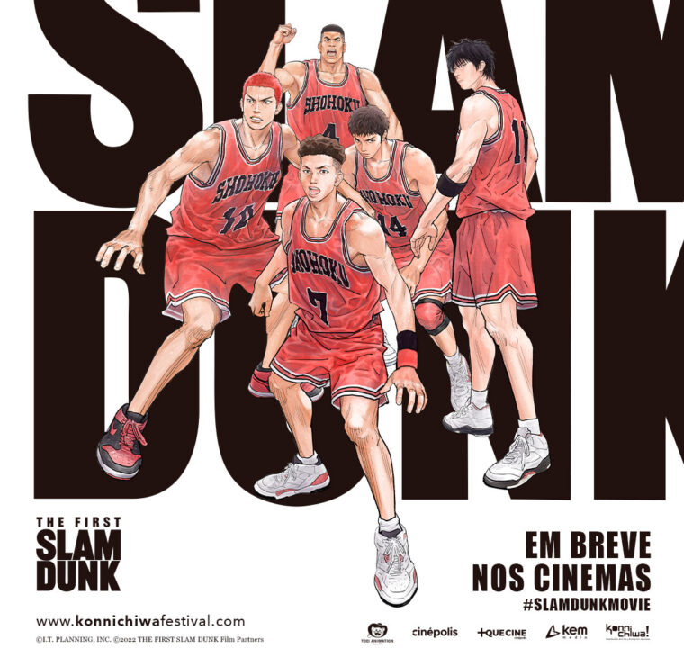 Time de Shohoku em arte de The First Slam Dunk (Cinecolor/Reprodução)