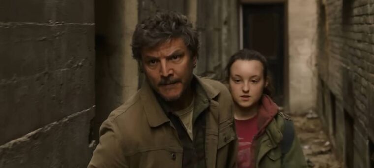 Pedro Pascal e Bella Ramsey em The Last of Us 