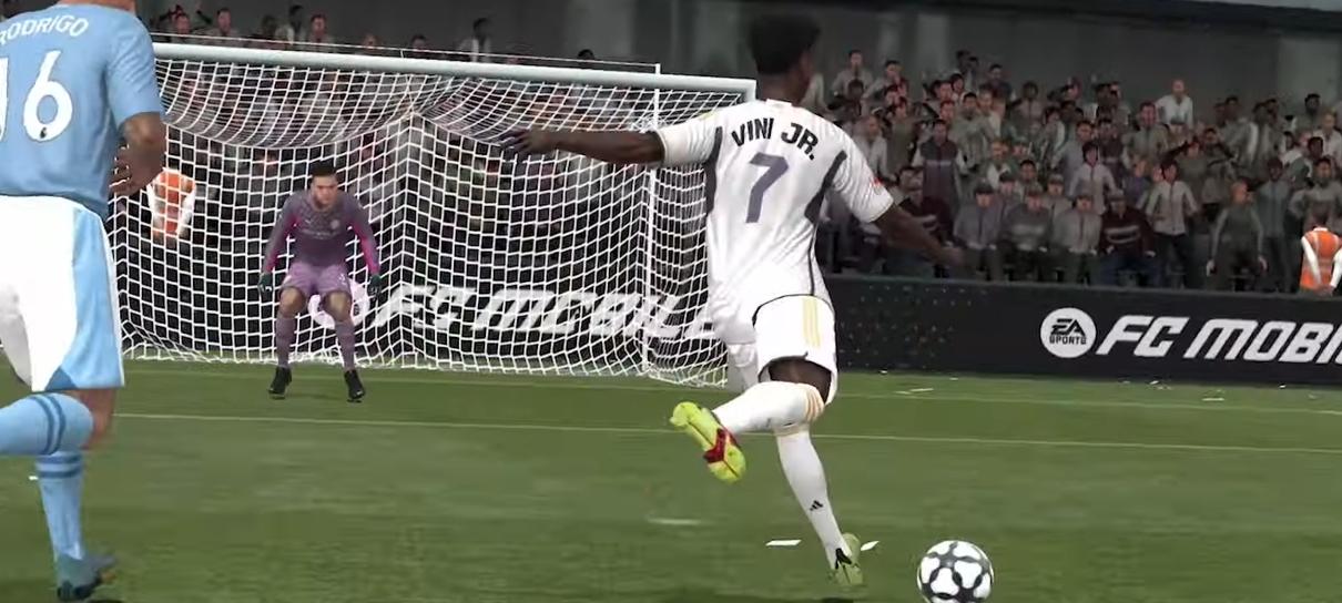 EA Sports FC Mobile é anunciado em trailer, com Vinicius Jr. em destaque