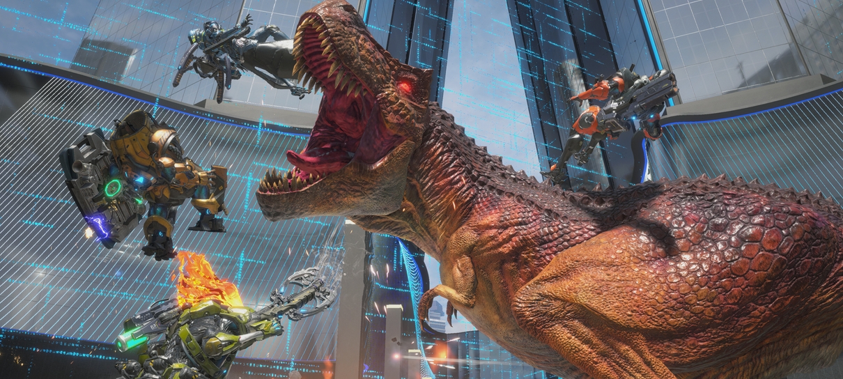 Capcom libera novo trailer de Exoprimal com foco nos dinossauros