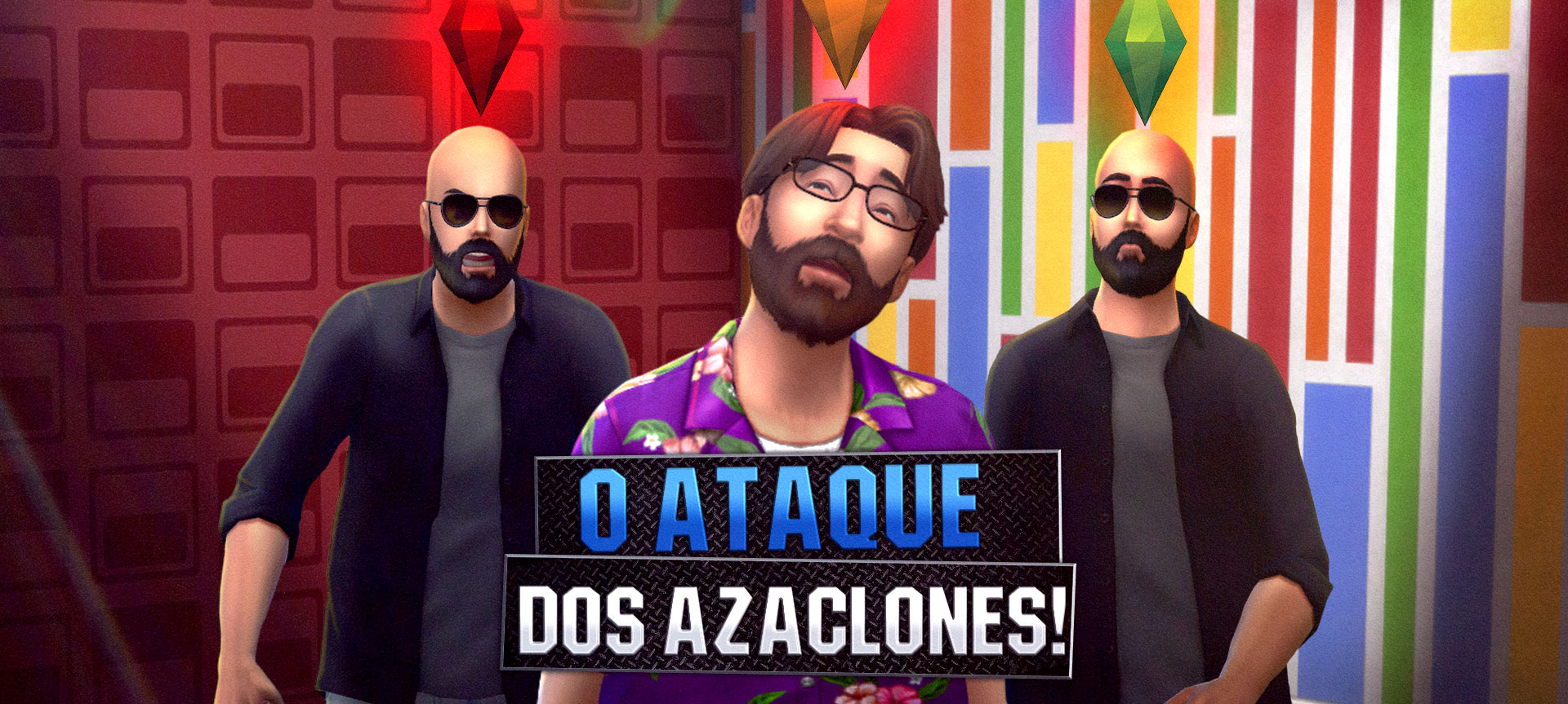 The Sims 4 Gameplay - Jovem Nerd e Azaghal entre 4 paredes