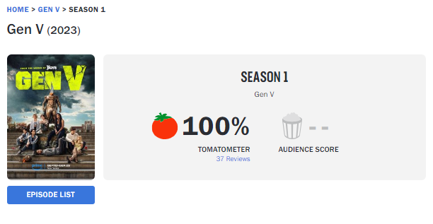 Gen V - Rotten Tomatoes