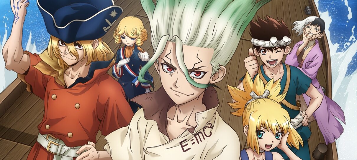 Anime de Dr. STONE NEW WORLD retornará em outubro de 2023