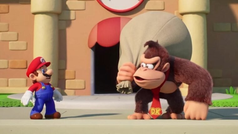 Mario vs Donkey Kong resgata clássica rivalidade em trailer de anúncio