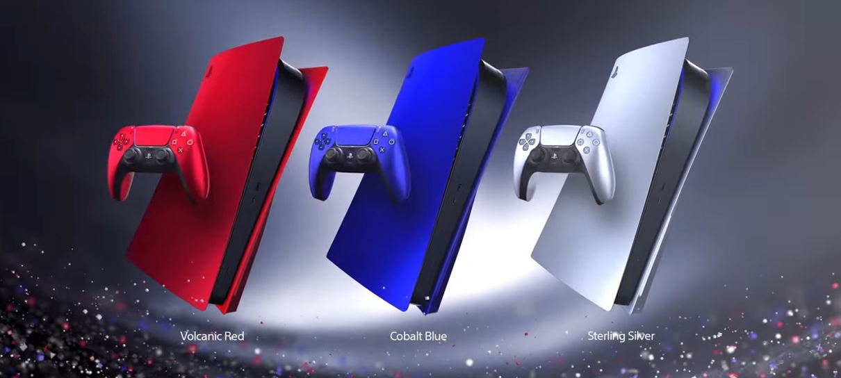 Sony revela novas cores para o DualSense e tampas do PlayStation 5