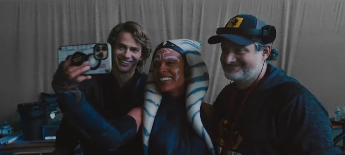 Ahsoka e Anakin se reúnem em vídeo de bastidores da série