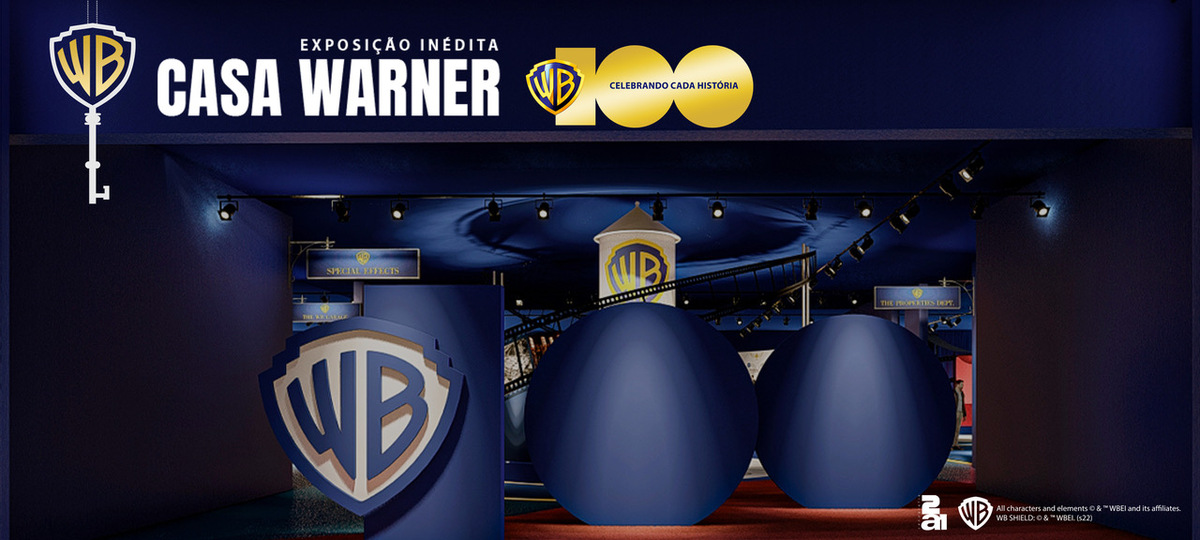 Embarque no mundo das suas franquias preferidas na Casa Warner