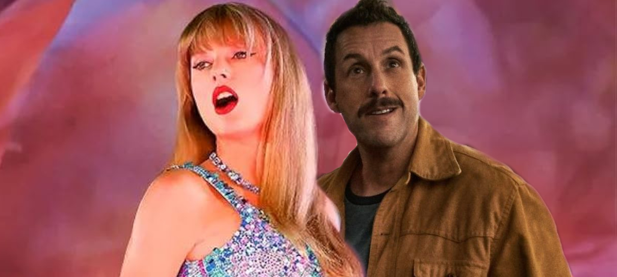 Adam Sandler é flagrado em sessão de filme da Taylor Swift