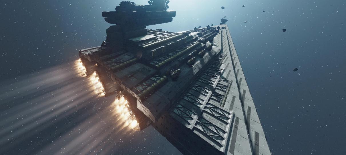 Jogador cria nave de Star Wars em Starfield, mas tamanho vai além do limite