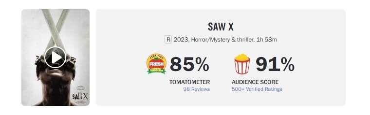 X - Rotten Tomatoes