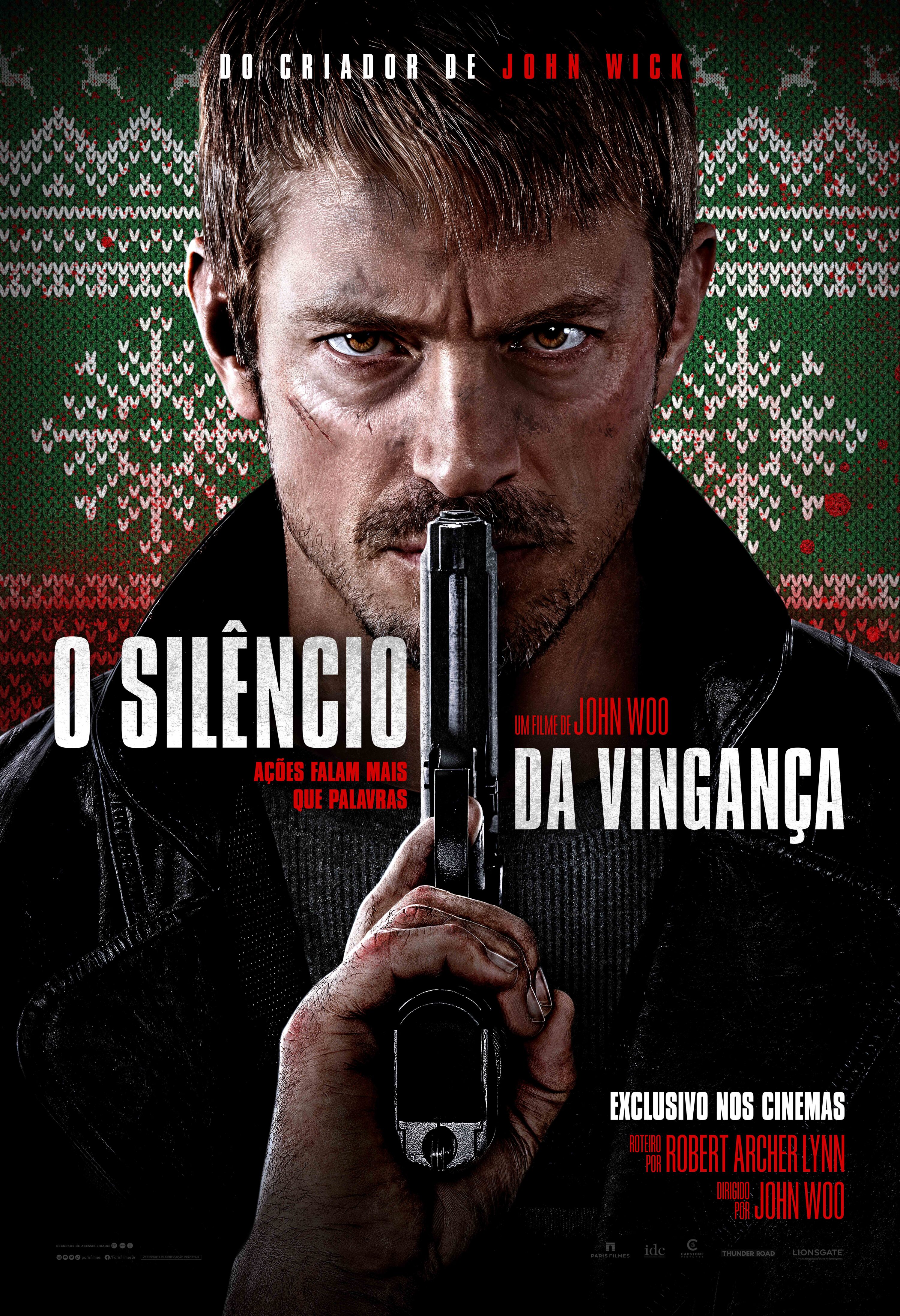 Cartaz de Silêncio da Vingança, novo filme de John Woo (Paris Filmes/Reprodução)