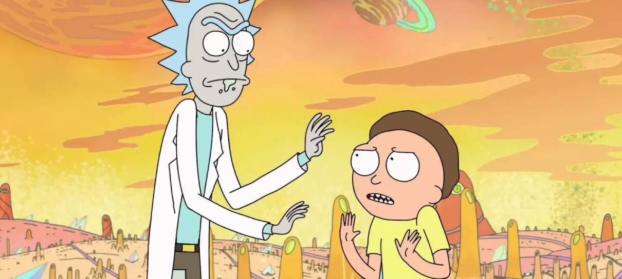 Marca alguém pra ver essa animação estilo Rick and Morty com você