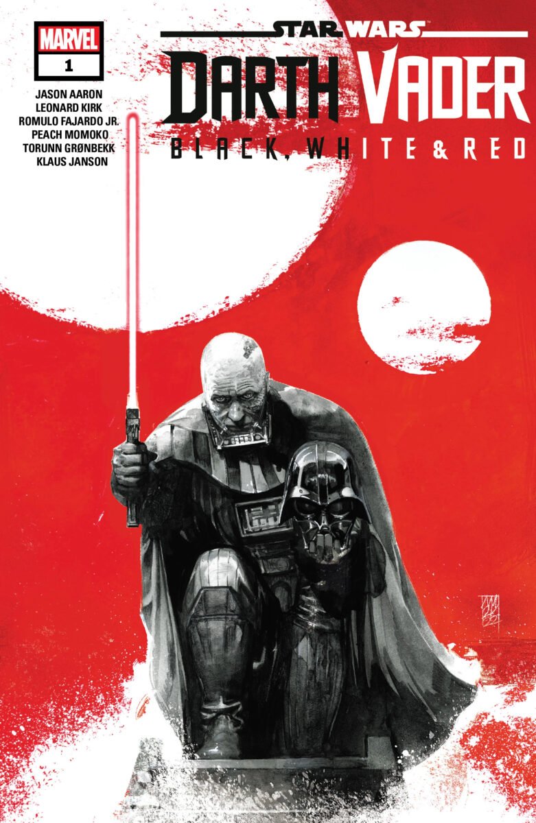 Capa da edição norte-americana de Darth Vader: Branco, Preto e Vermelho (Marvel/Divulgação)