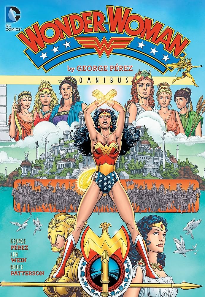 Capa da edição norte-americana do Omnibus de Mulher-Maravilha por George Pérez (DC/Divulgação)