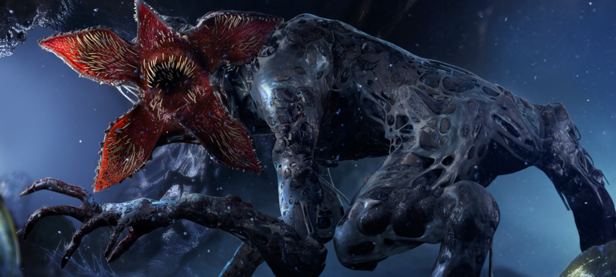 Demogorgon invade o palco em foto da peça teatral de Stranger