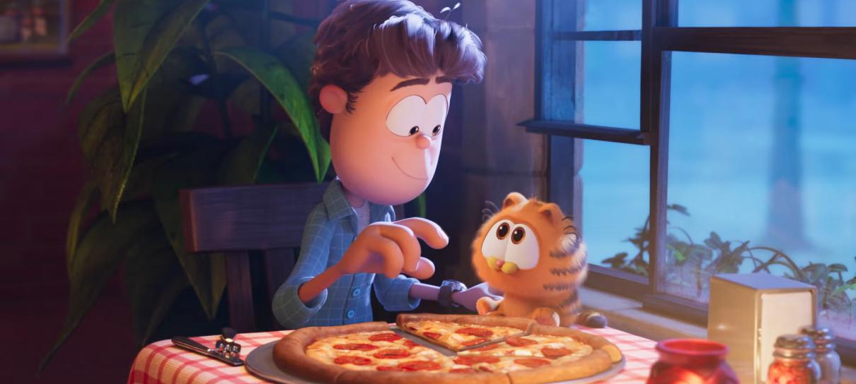 Novo filme do Garfield ganha trailer com fofura, visita inesperada e lasanha