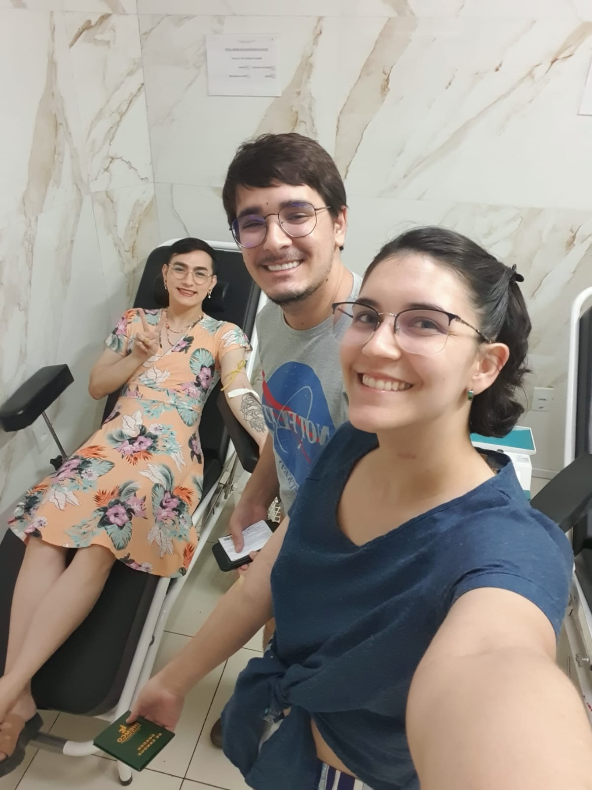 Lucas Martins, Larissa Rodrigues e Isis Bachega