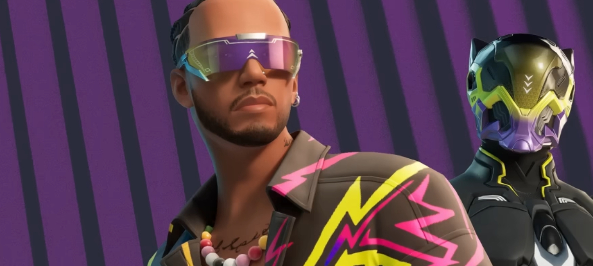 Lewis Hamilton chega ao Fortnite com direito a Roscoe, o buldogue