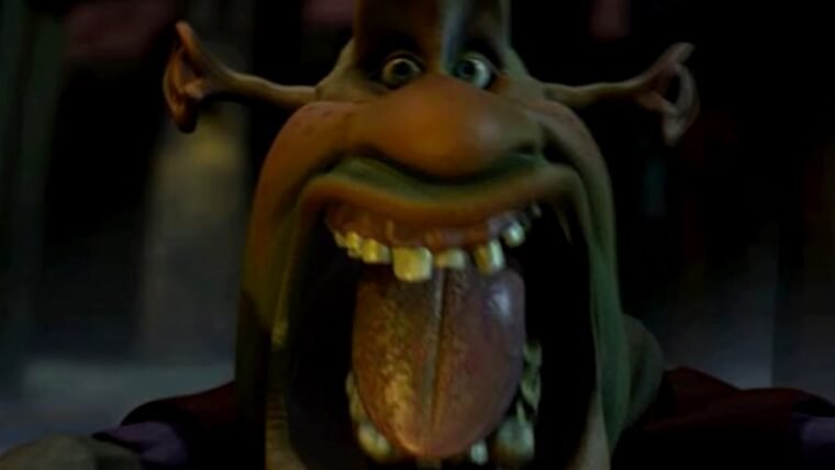 Vídeo dos testes iniciais para Shrek mostra primeira versão bizarra do ogro