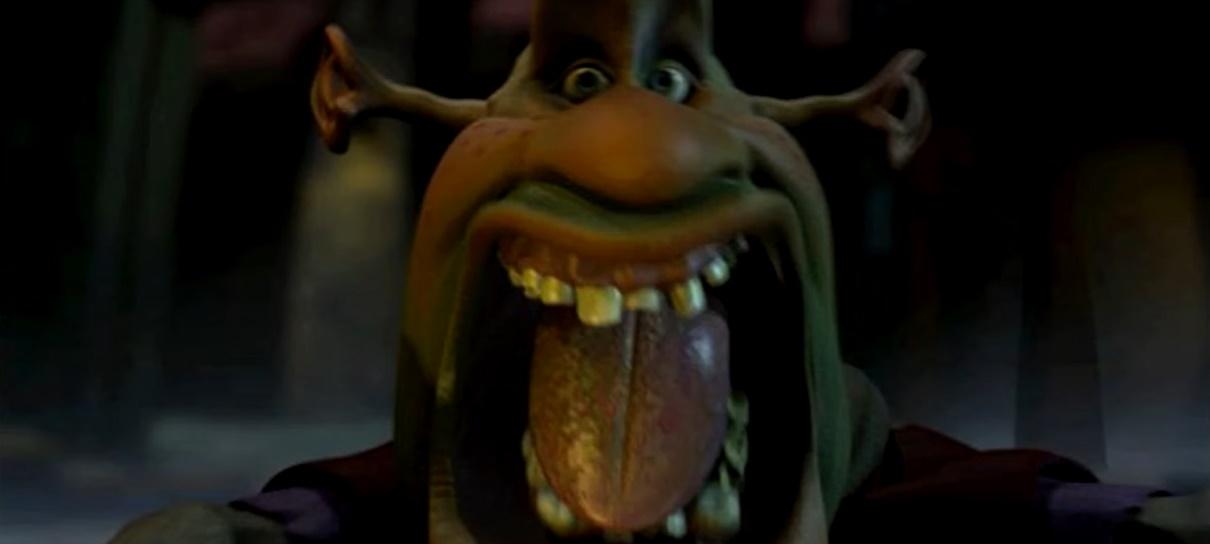 Vídeo dos testes iniciais para Shrek mostra primeira versão bizarra do ogro