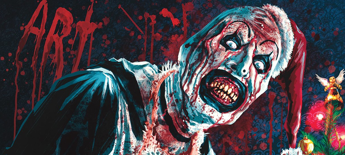 Palhaço assassino Art aterroriza o natal no pôster de Terrifier 3