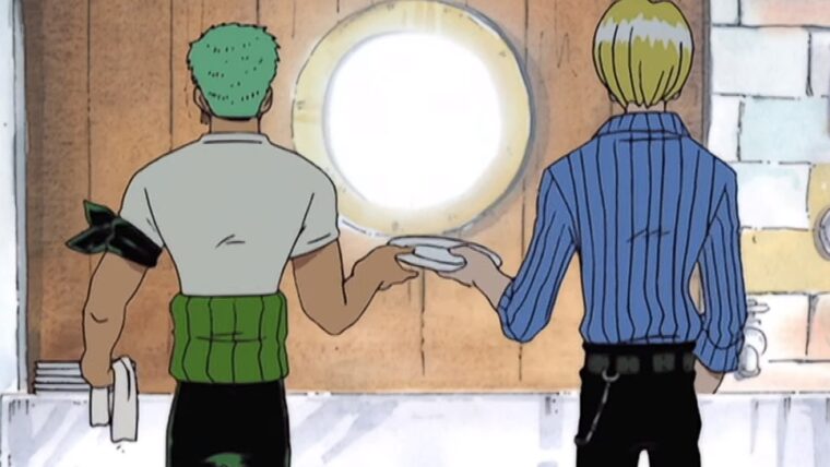 Sanji e Zoro lavam pratos por 24 horas em transmissão zoeira da Netflix