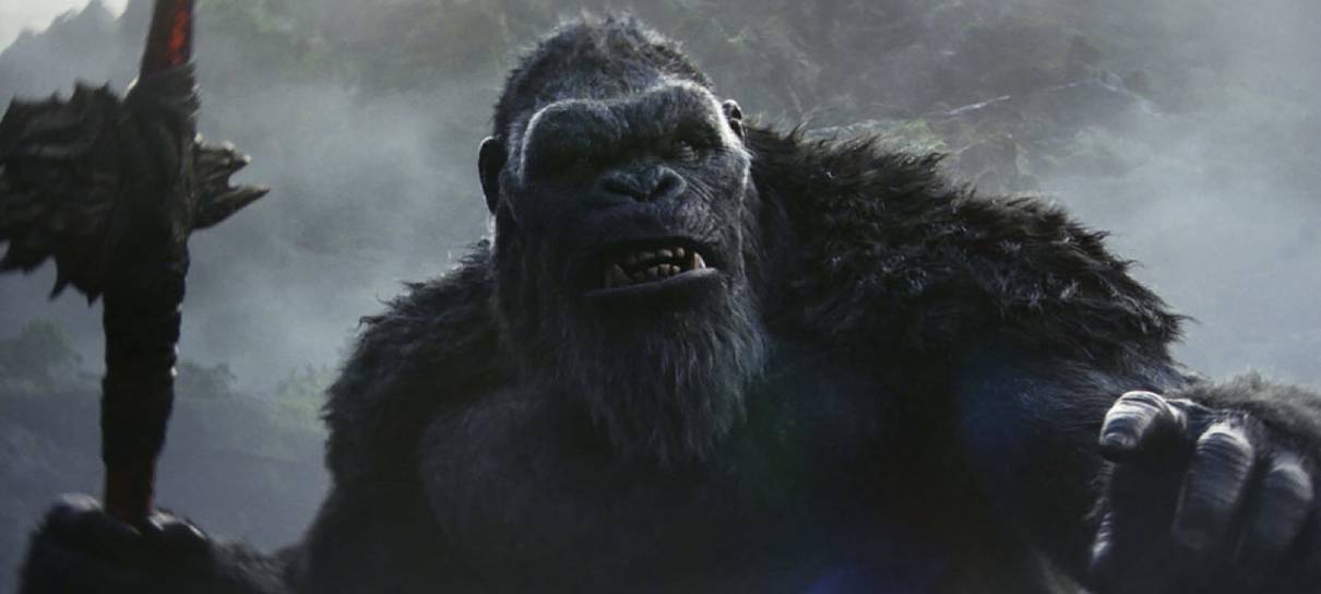 Godzilla e Kong encaram batalhas em novas fotos do filme