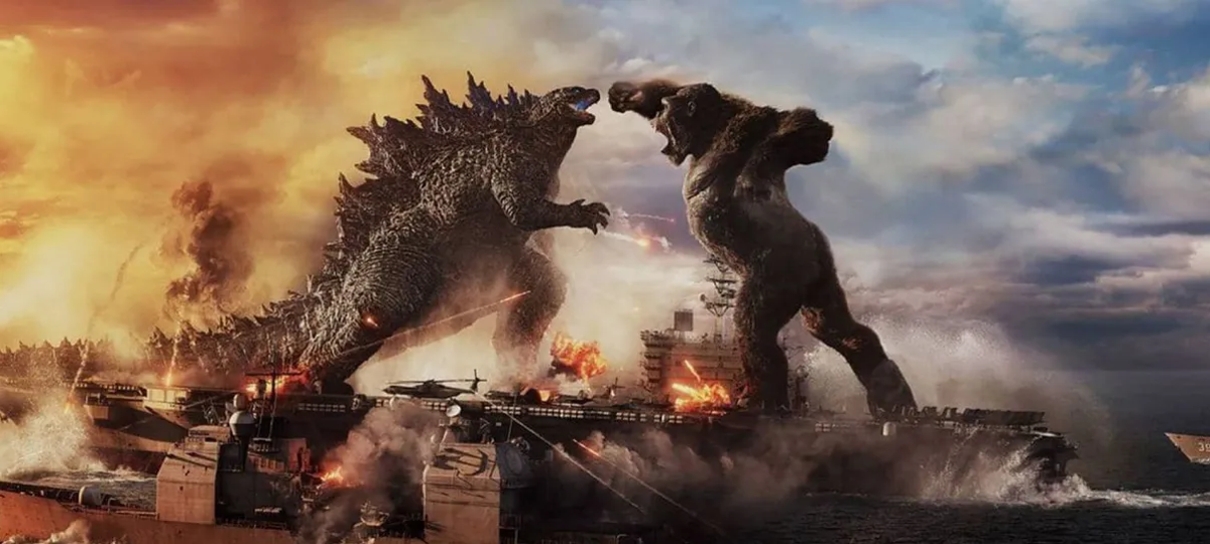 Godzilla e Kong estampam cartazes do próximo filme do MonsterVerse