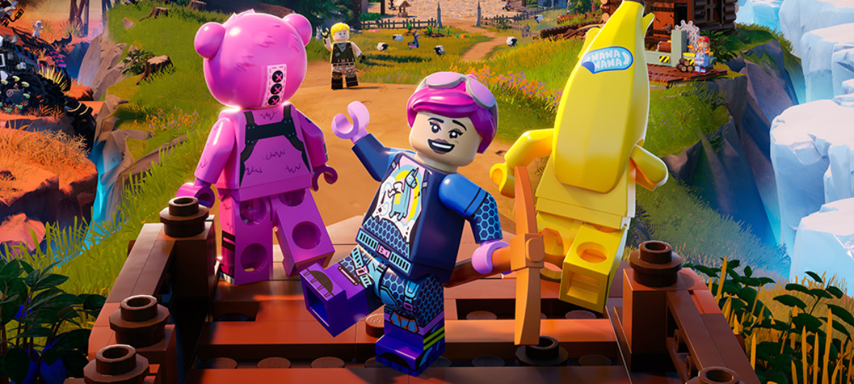 Jogando com Amigos em LEGO® Fortnite®