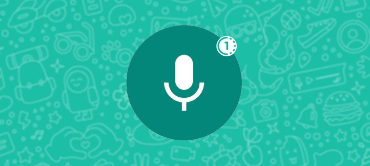 WhatsApp lança opção de visualização única para áudios