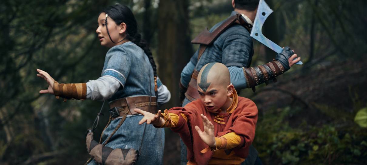 Aang, Katara e Sokka aparecem em nova foto do live-action de Avatar
