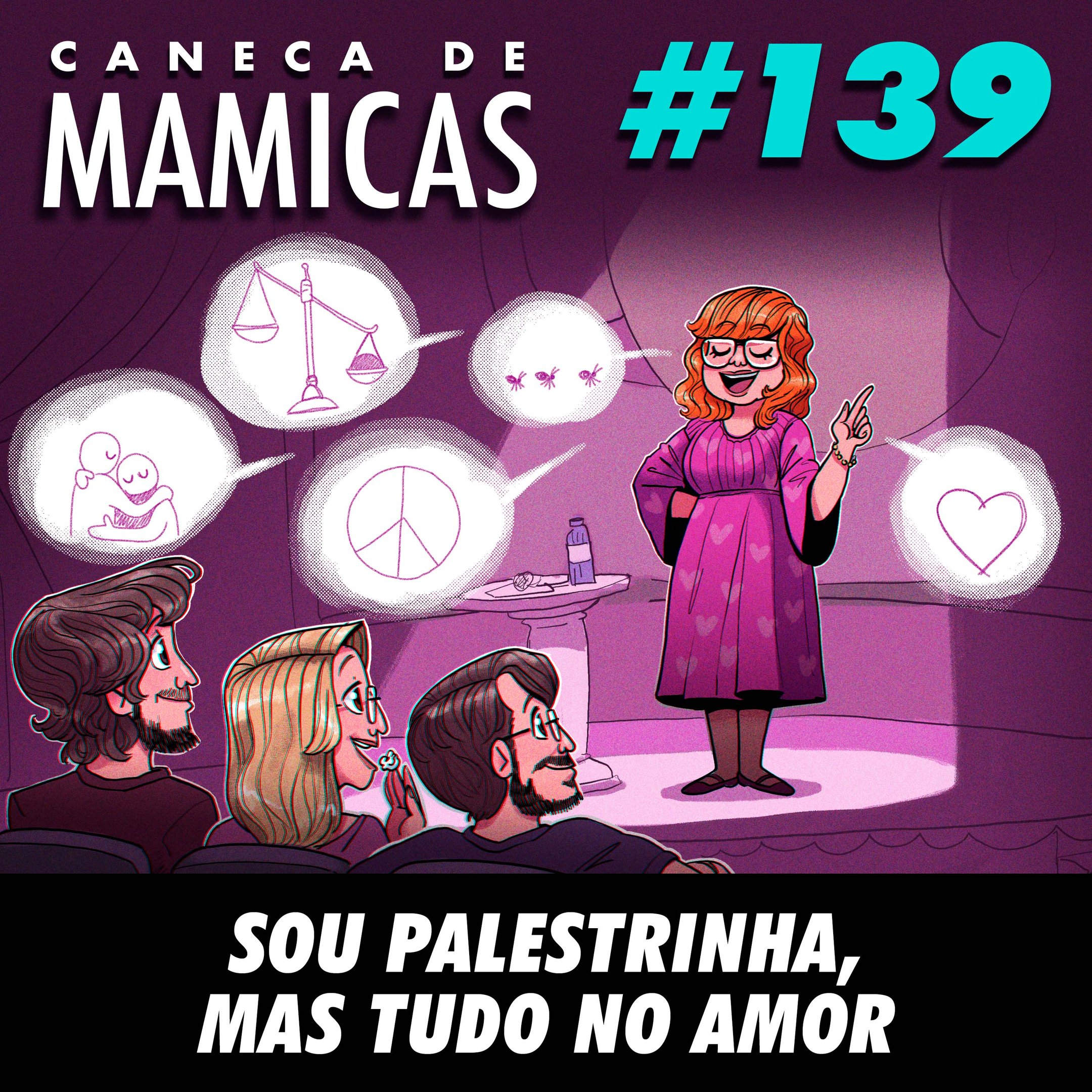 Caneca de Mamicas 139 - Sou palestrinha, mas tudo no amor