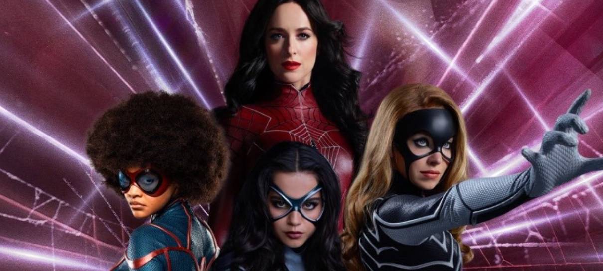 Madame Teia reúne heroínas aracnídeas em novo cartaz