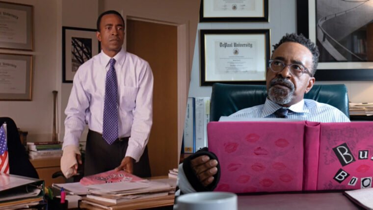 Tim Meadows como o diretor Duvall nas duas versões de Meninas Malvadas (Paramount/Reprodução)