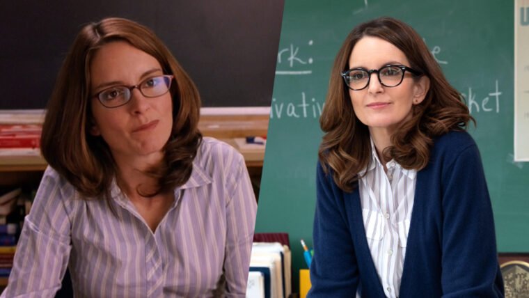 Tina Fey como as duas versões da professora Sra Norbury (Paramount/Reprodução)