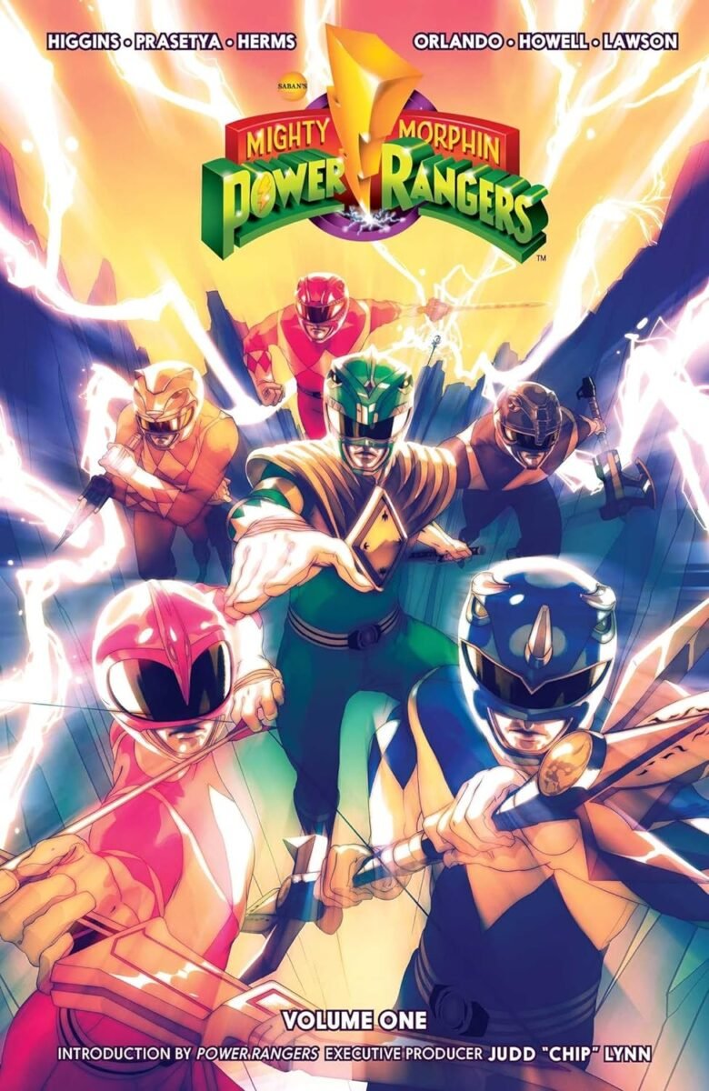 Capa do primeiro volume de Mighty Morphin Power Rangers (BOOM! Studios/Reprodução)