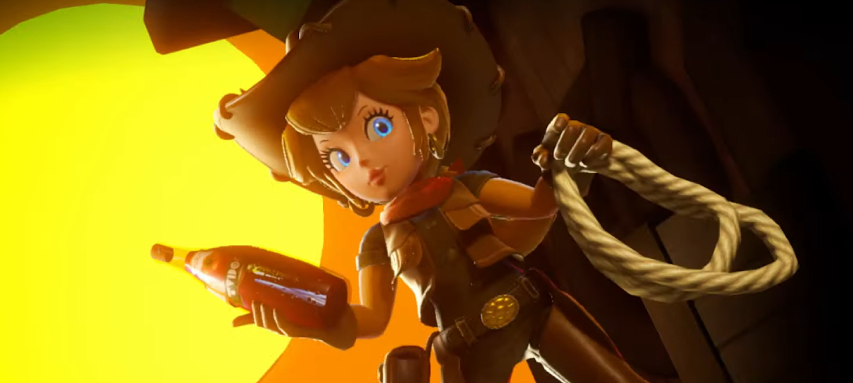 Trailer do jogo da Peach transforma princesa em ninja, vaqueira e mais